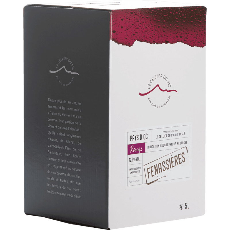 10 liter B.I.B - Fenassières Rouge IGP Pays d'Oc