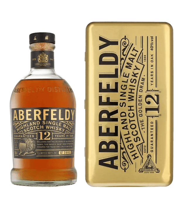Aberfeldy 12 Years Goldbar + GB 0,70 liter