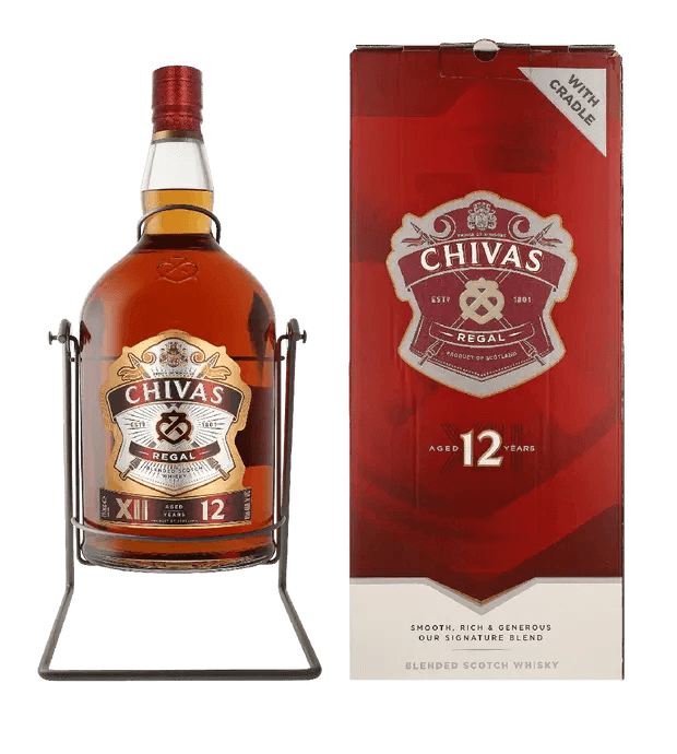 Chivas Regal 12 Years + Cradle + GB 4.50 liter